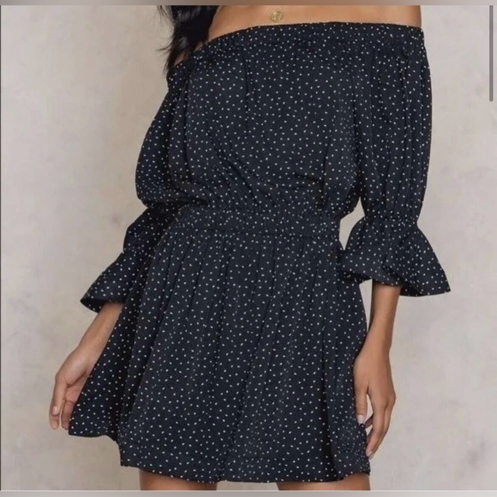 Toby Heart Ginger All of the Stars mini off shoulder dress Size M New with tags